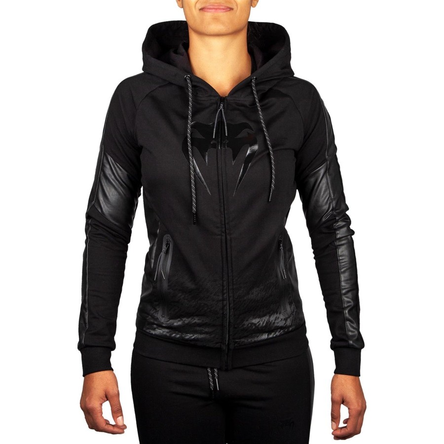 moletom com capuz venum camoline 2.0 - pretopreto - feminino - exclusivo