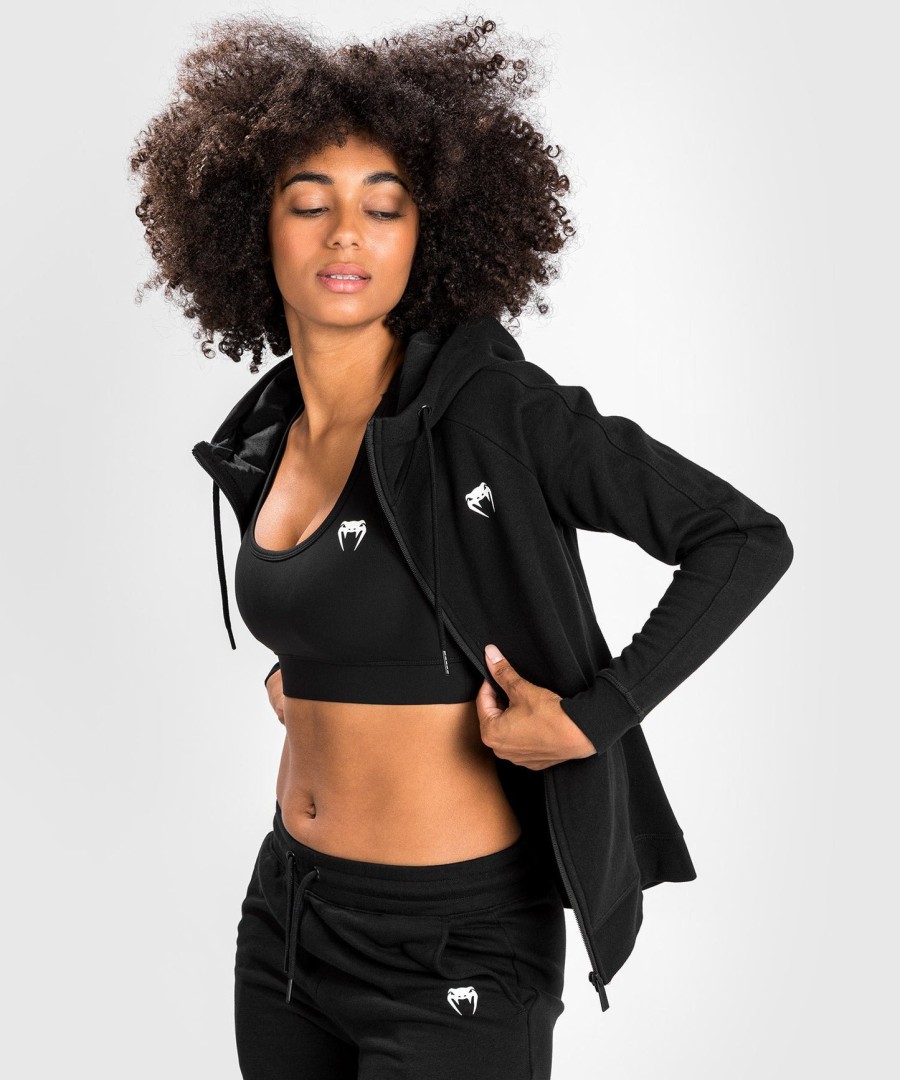 moletom com capuz venum essential feminino - preto