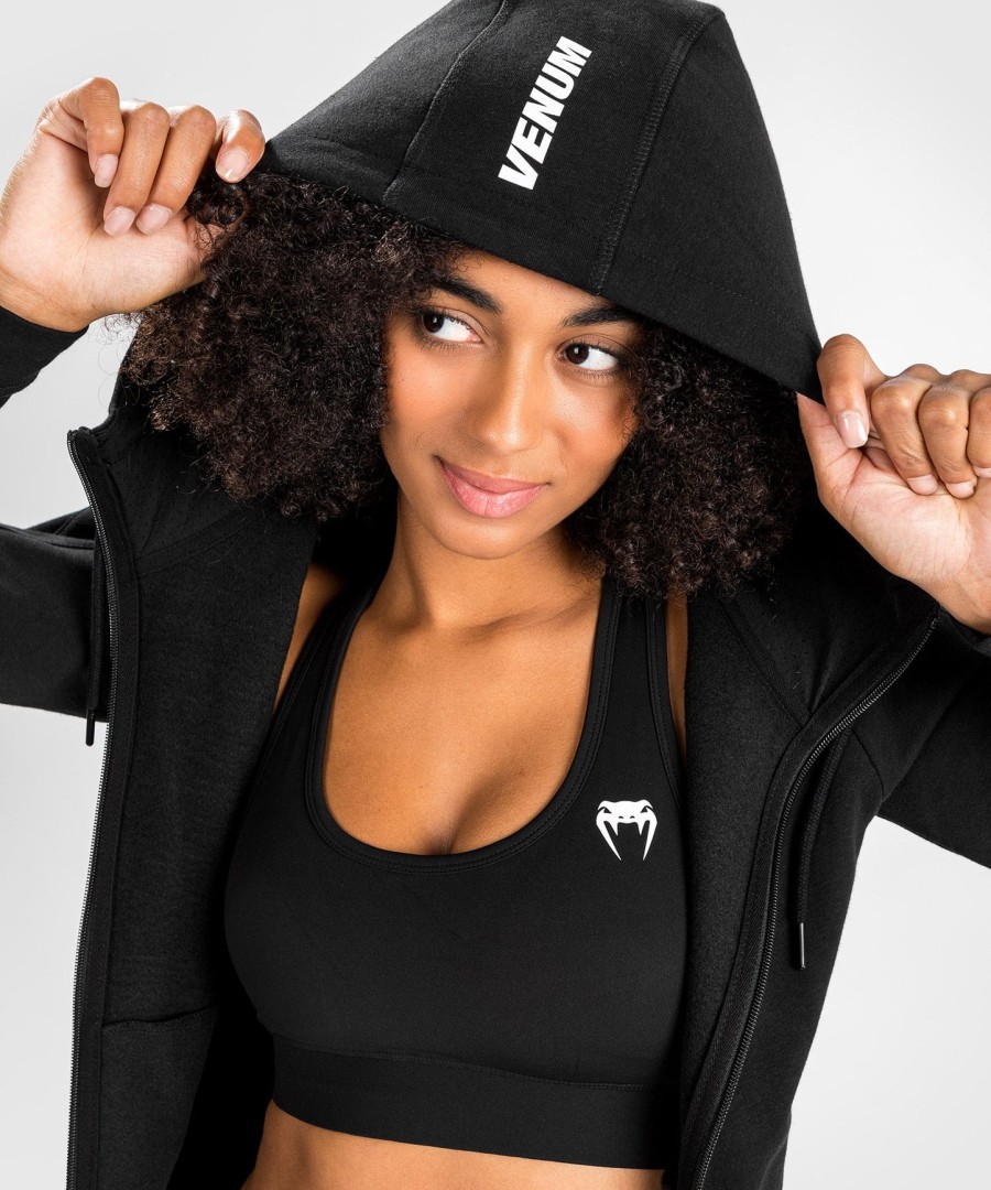 moletom com capuz venum essential feminino - preto