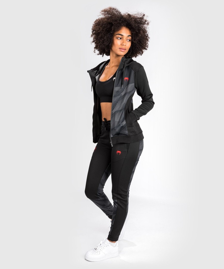 moletom com capuz venum phantom - feminino - pretovermelho