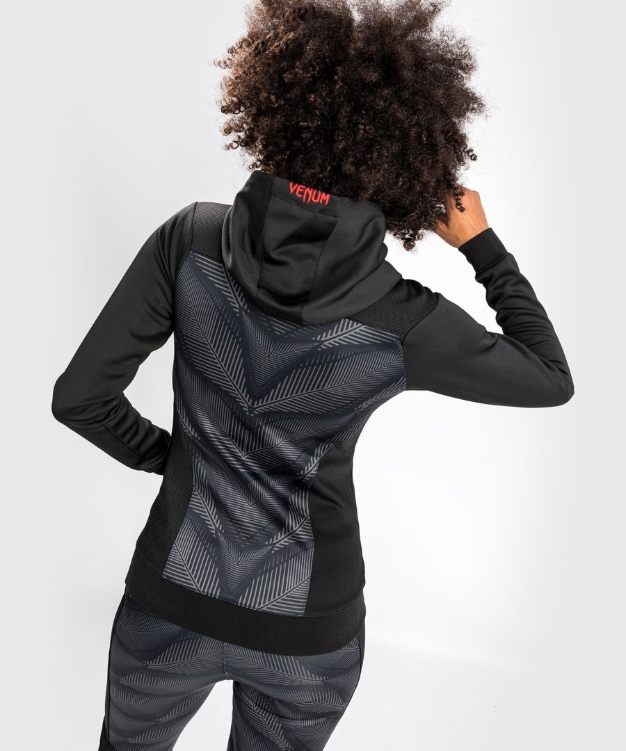 moletom com capuz venum phantom - feminino - pretovermelho