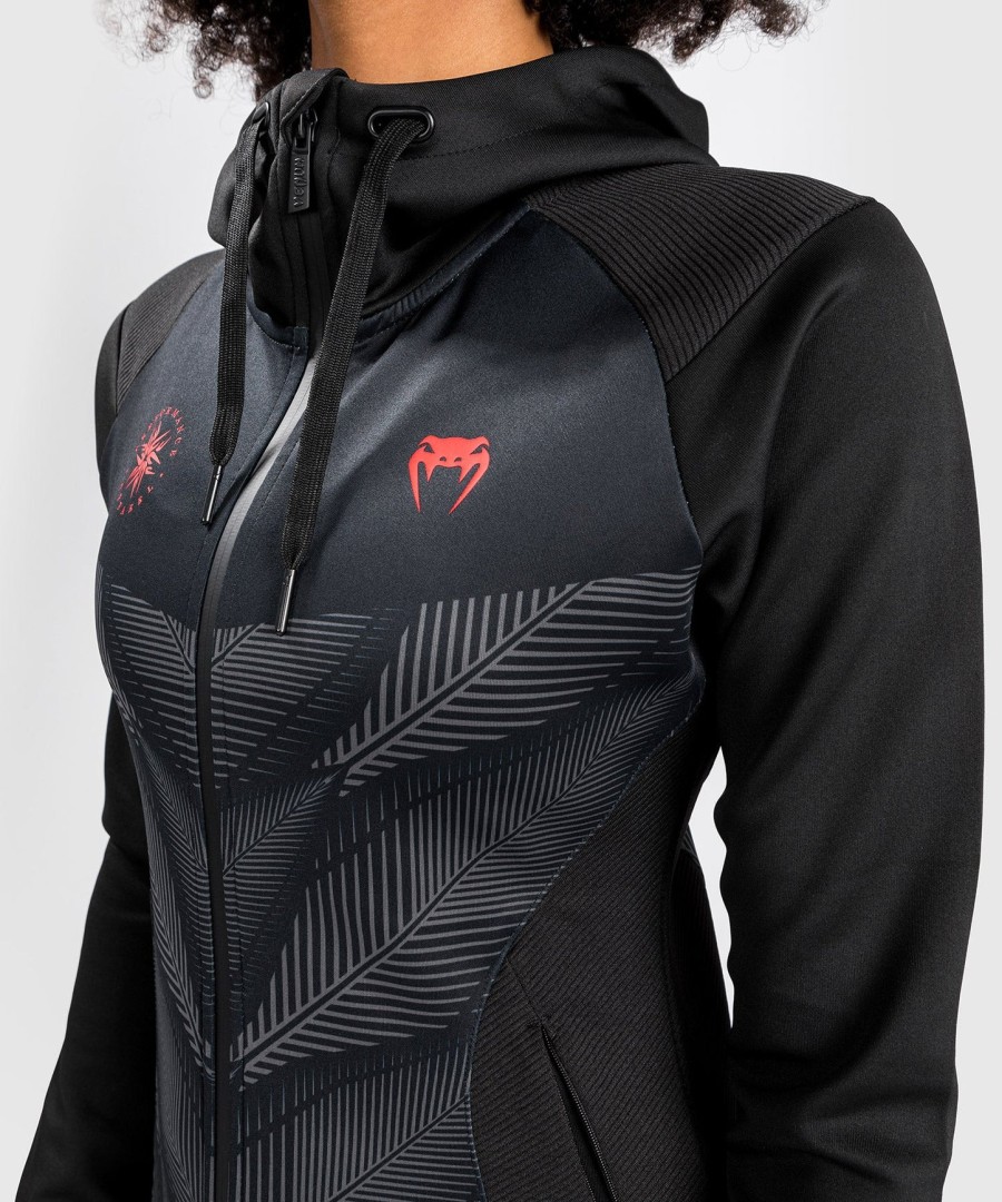 moletom com capuz venum phantom - feminino - pretovermelho