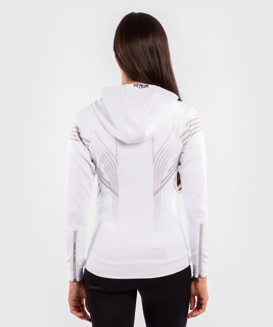 moletom com capuz ufc venum authentic fight night feminino walkout - branco