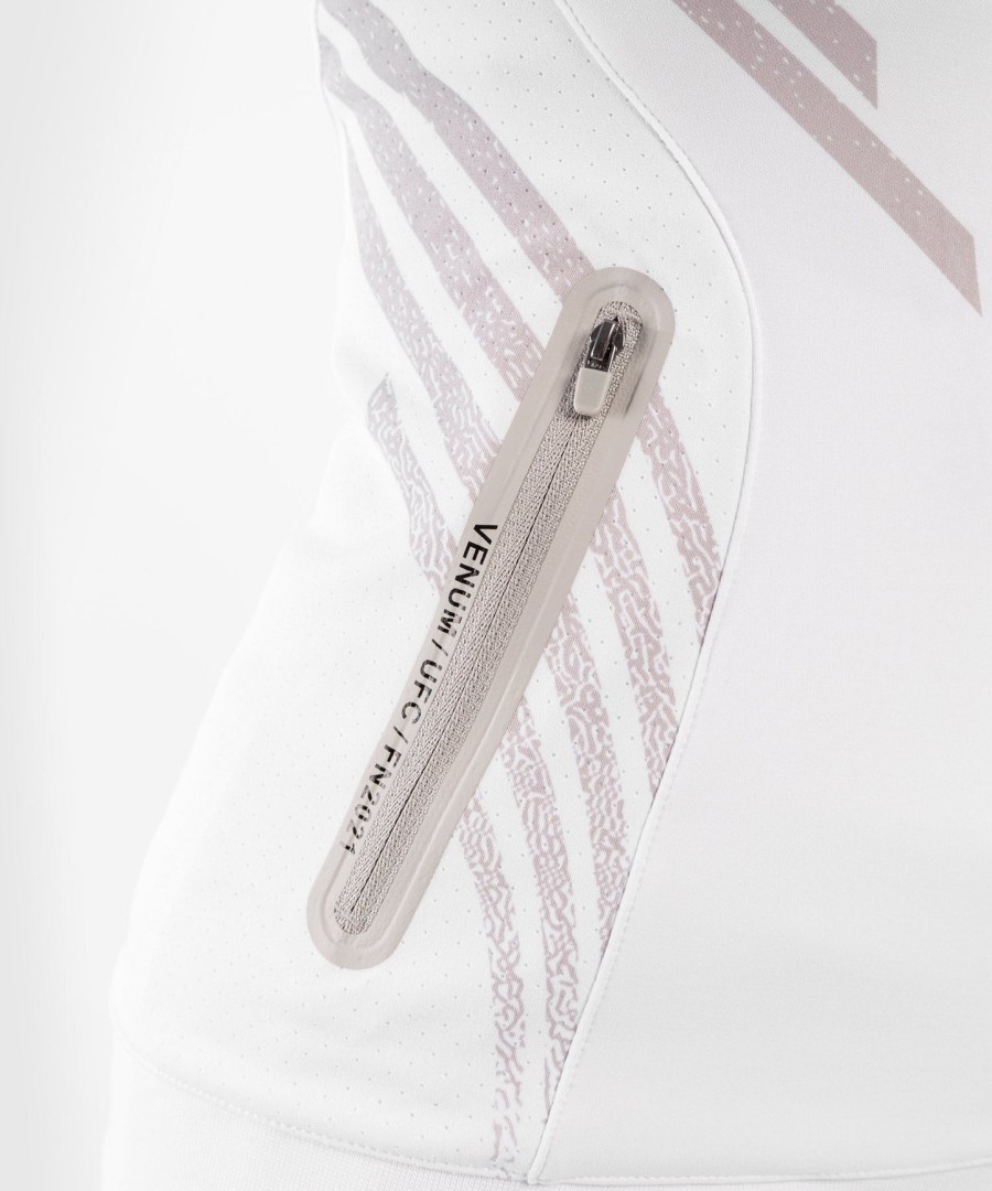 moletom com capuz ufc venum authentic fight night feminino walkout - branco