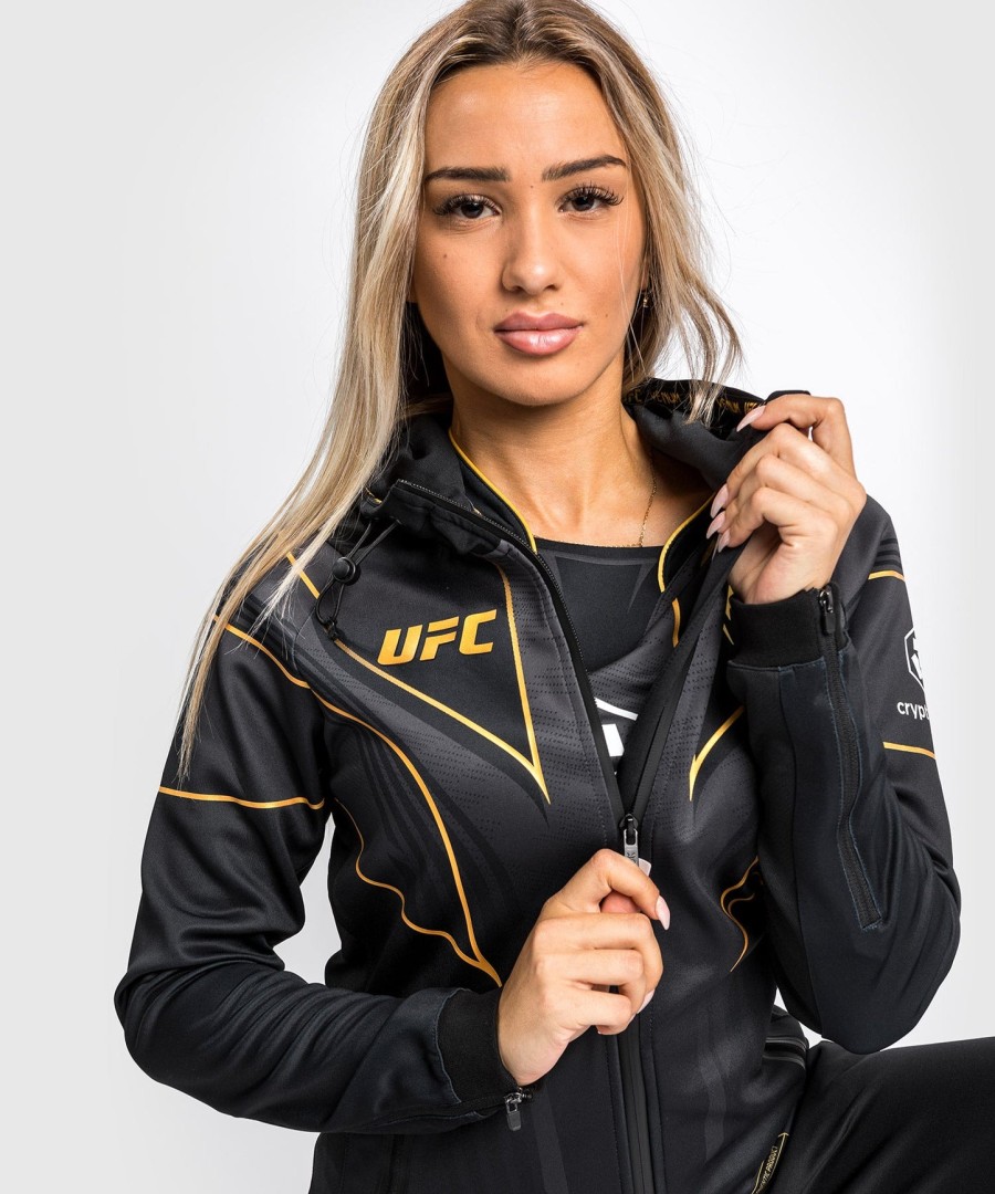 moletom com capuz ufc venum authentic fight night 2.0 feminino walkout - campeão