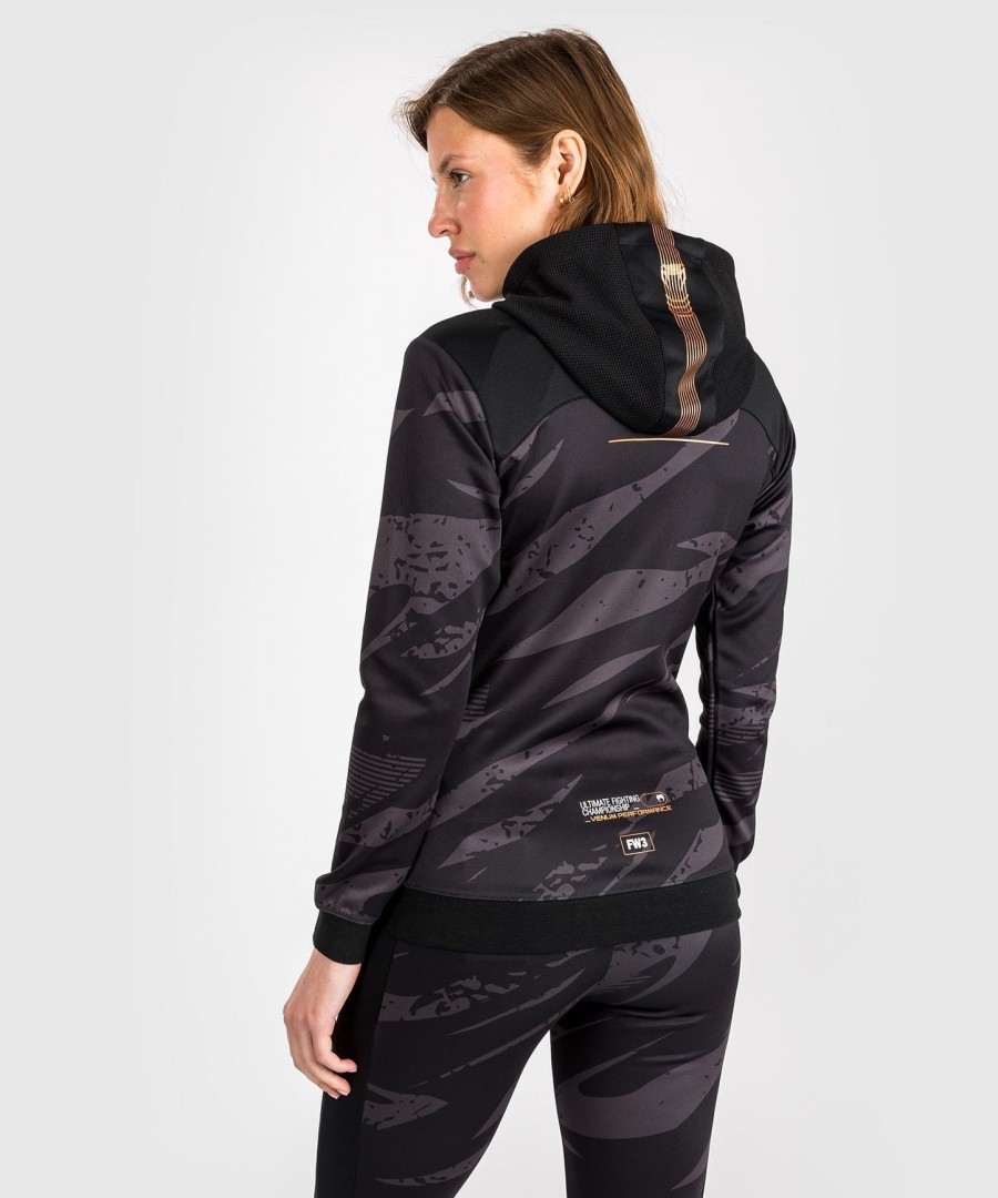 moletom com zíper feminino ufc adrenaline by venum fight week - camuflagem urbana