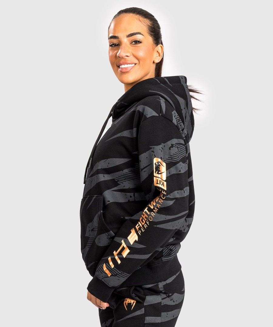 moletom com capuz feminino ufc adrenaline by venum fight week - camuflagem urbana