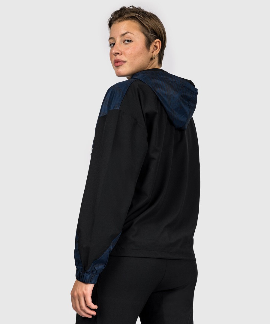 moletom com zíper feminino ufc fusion by venum fight week - azul oceânico
