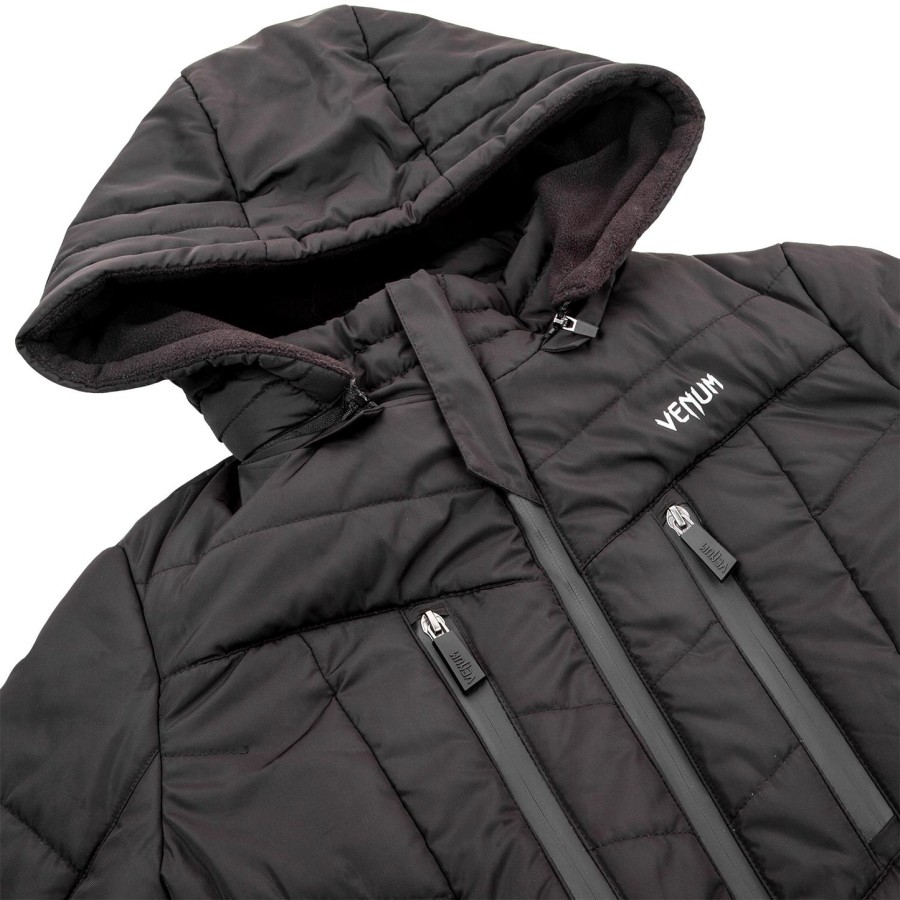 jaqueta venum runner de plumas - feminina - preta - exclusiva