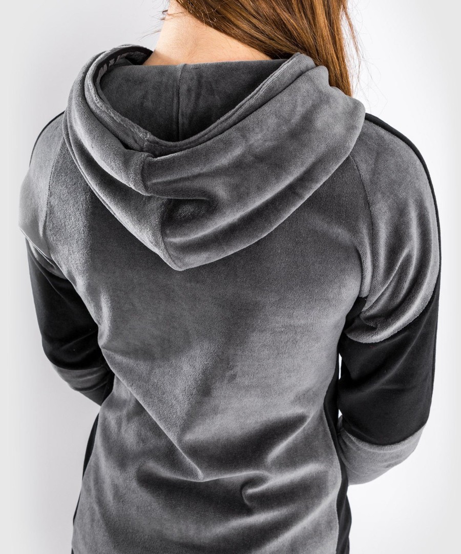 jaqueta esportiva venum camoline 2.0 velvet - feminina - cinzapreta