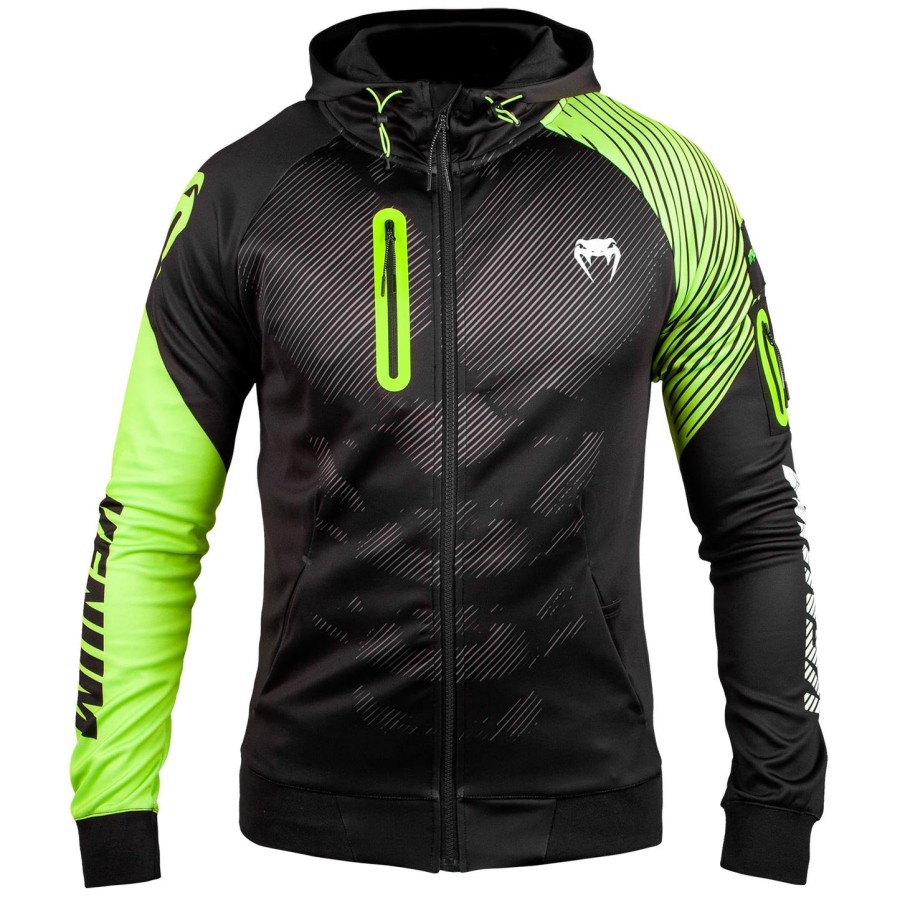 moletom venum training camp 2.0 - pretoamarelo neon