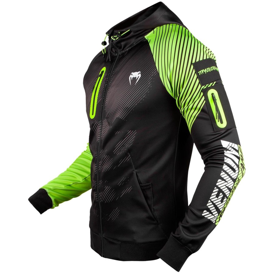 moletom venum training camp 2.0 - pretoamarelo neon