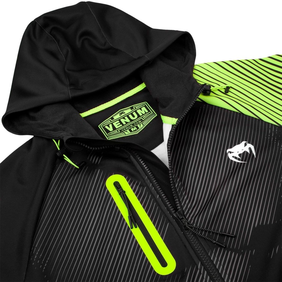 moletom venum training camp 2.0 - pretoamarelo neon