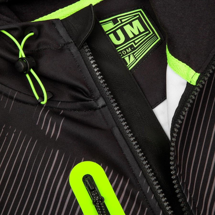 moletom venum training camp 2.0 - pretoamarelo neon