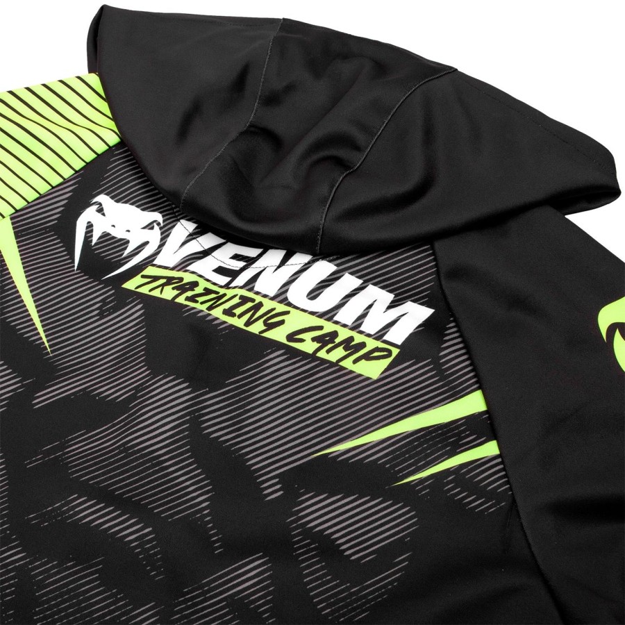 moletom venum training camp 2.0 - pretoamarelo neon