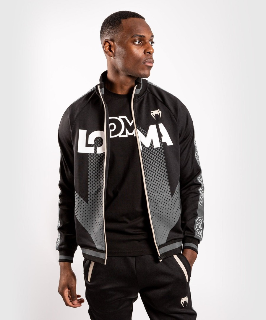 jaqueta esportiva venum arrow loma edition - pretobranco