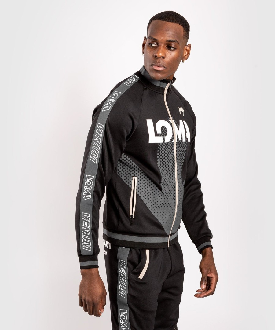 jaqueta esportiva venum arrow loma edition - pretobranco
