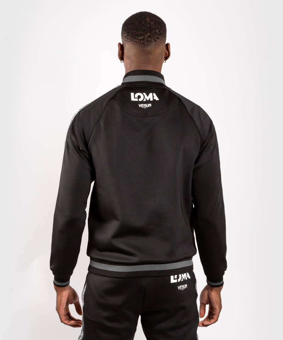 jaqueta esportiva venum arrow loma edition - pretobranco