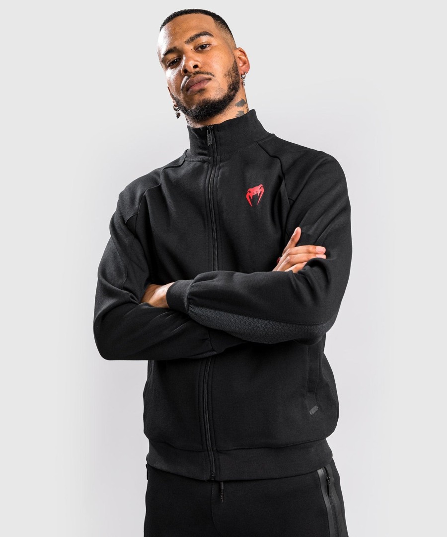 jaqueta esportiva venum okinawa 3.0 - pretovermelho