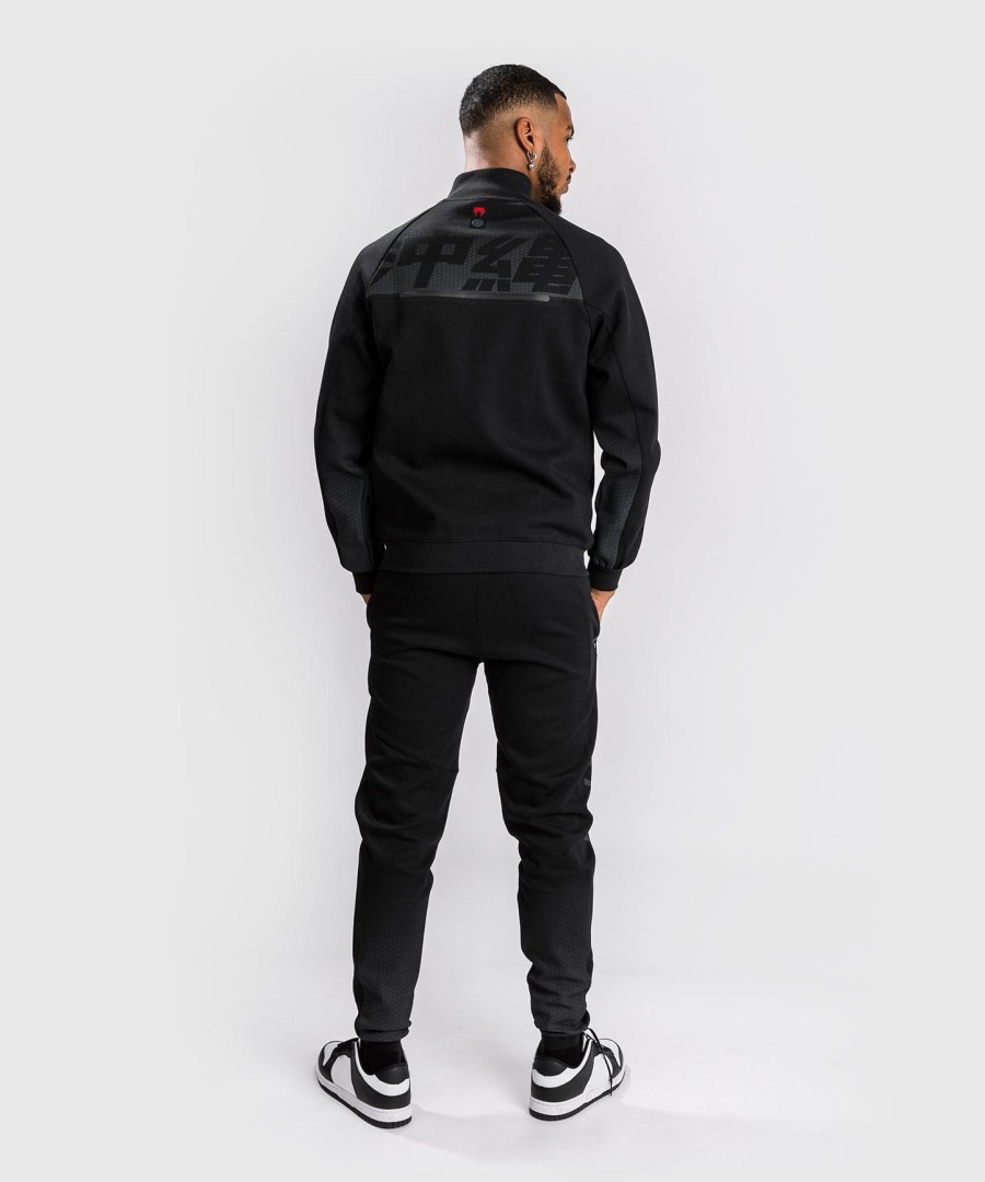 jaqueta esportiva venum okinawa 3.0 - pretovermelho