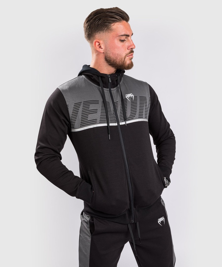 moletom com capuz venum laser zx - pretocinza