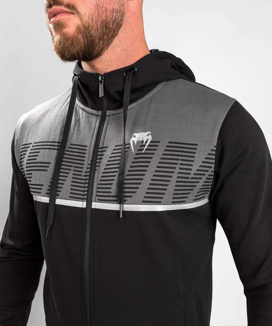 moletom com capuz venum laser zx - pretocinza
