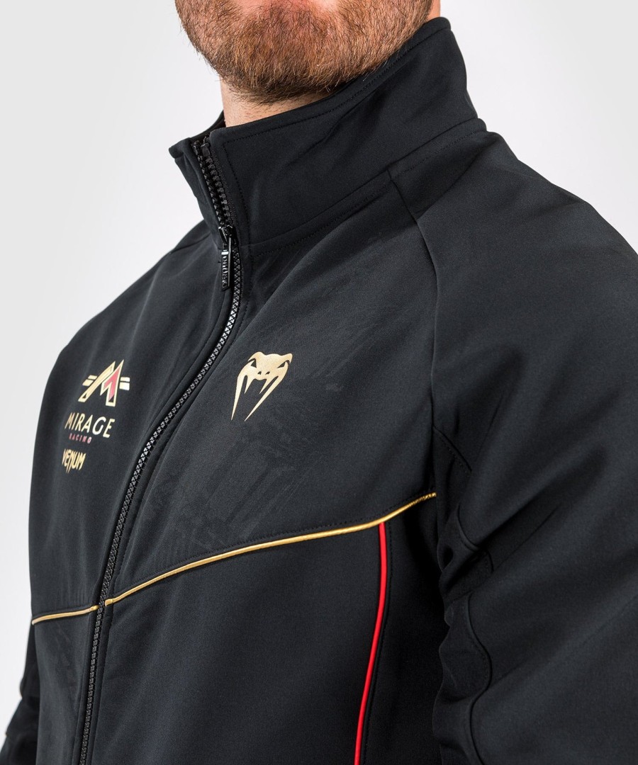 jaqueta softshell venum x mirage - pretodourado