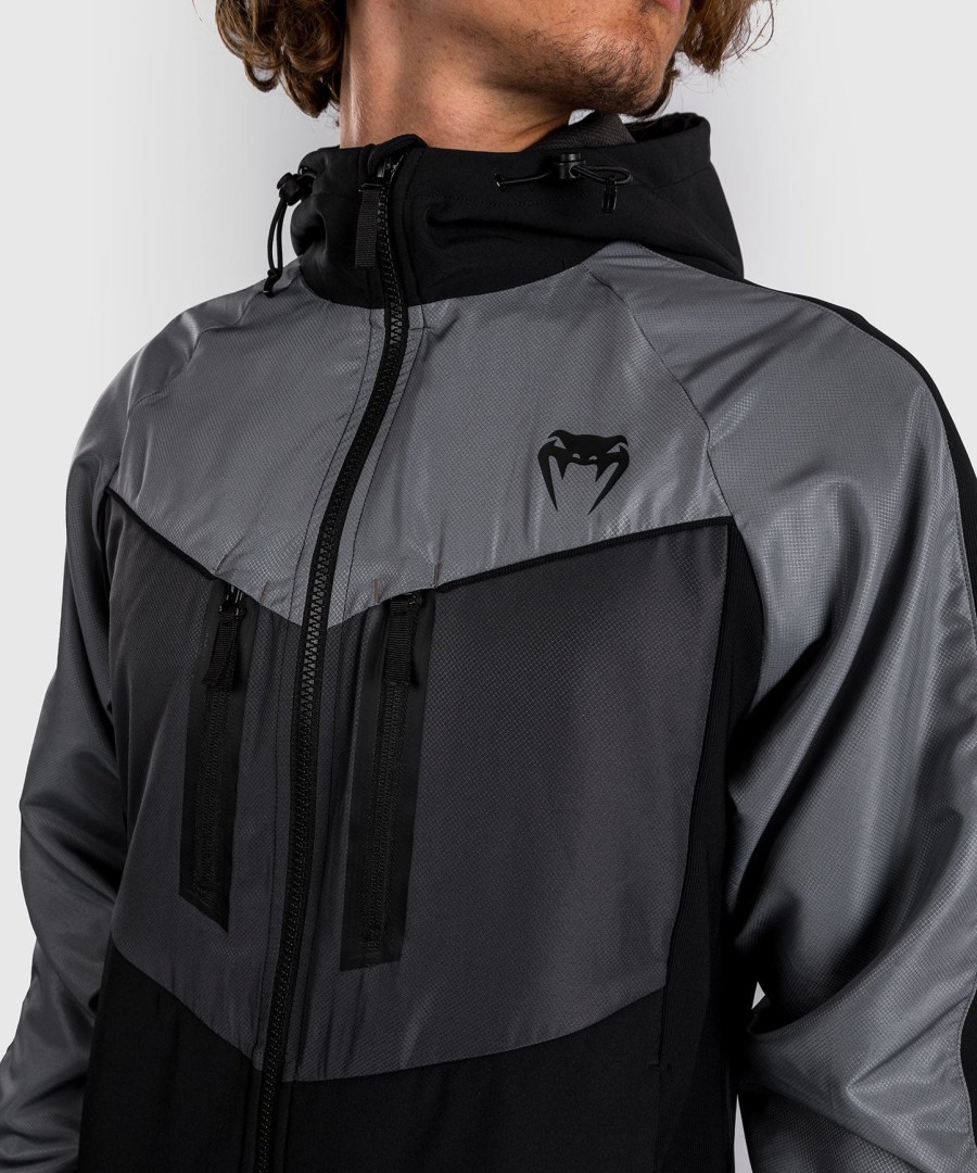 jaqueta venum laser 3.0 - pretacinza