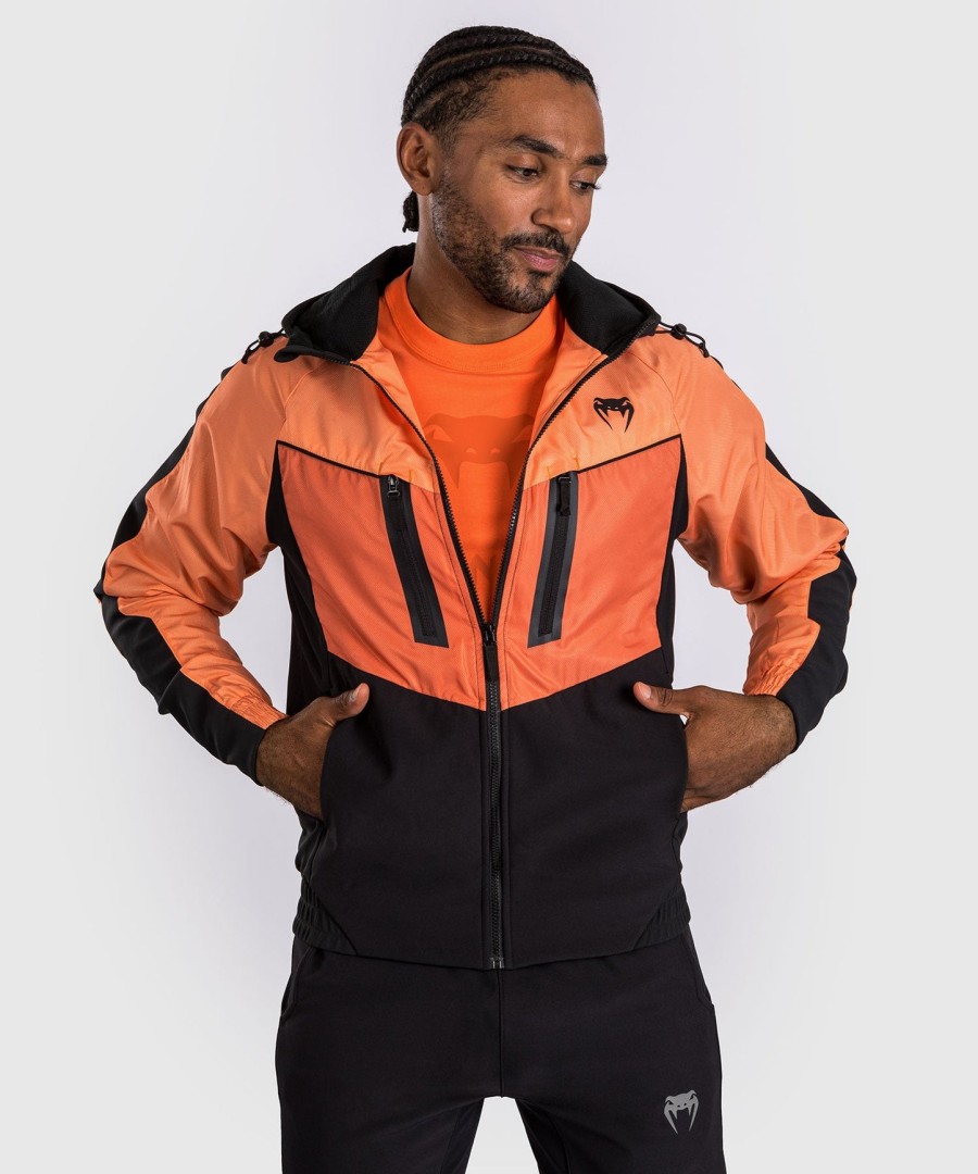 jaqueta venum laser 3.0 - pretalaranja