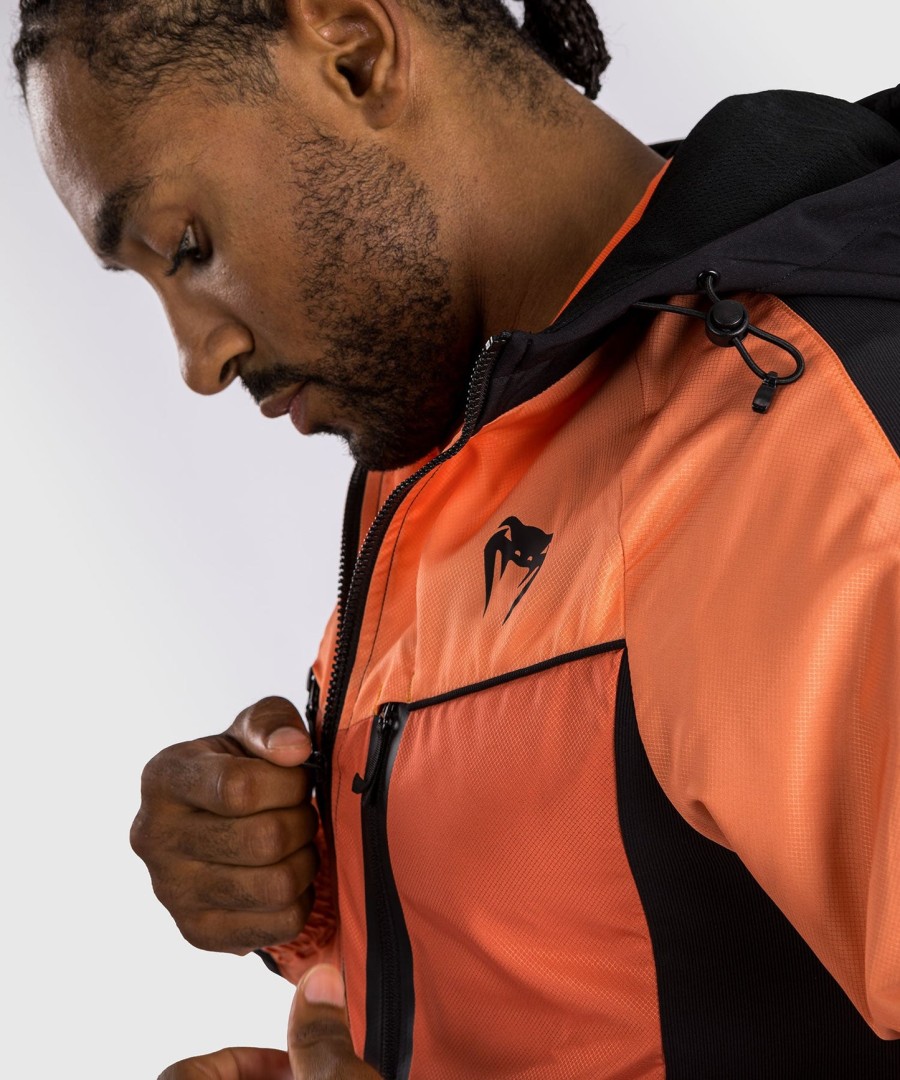 jaqueta venum laser 3.0 - pretalaranja