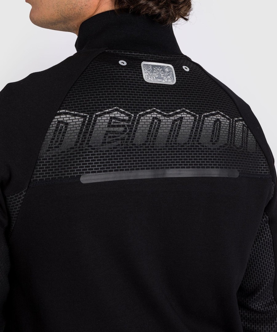 jaqueta masculina venum x dodge demon 170 com zíper frontal - preta