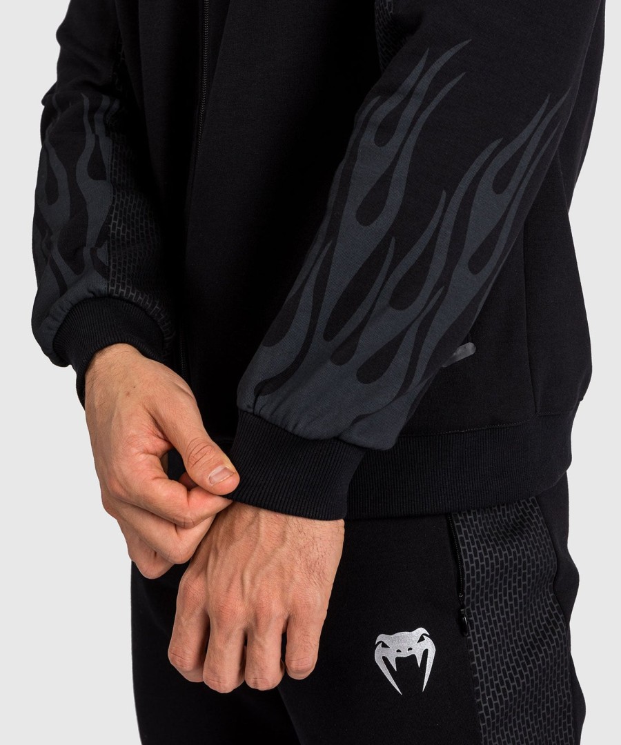 jaqueta masculina venum x dodge demon 170 com zíper frontal - preta