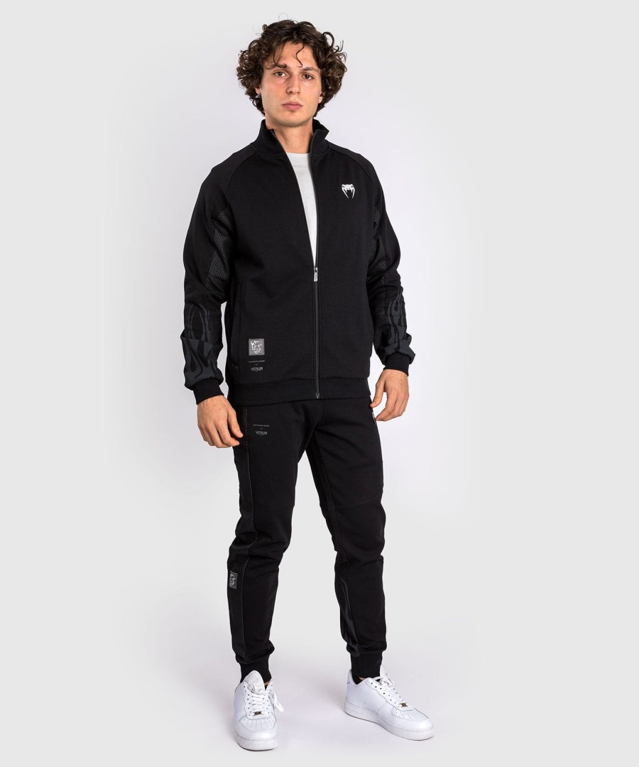 jaqueta masculina venum x dodge demon 170 com zíper frontal - preta
