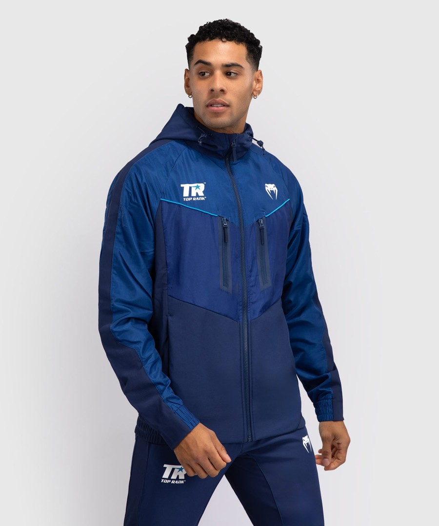 venum x top rank original moletom masculino com zíper completo - azul marinho