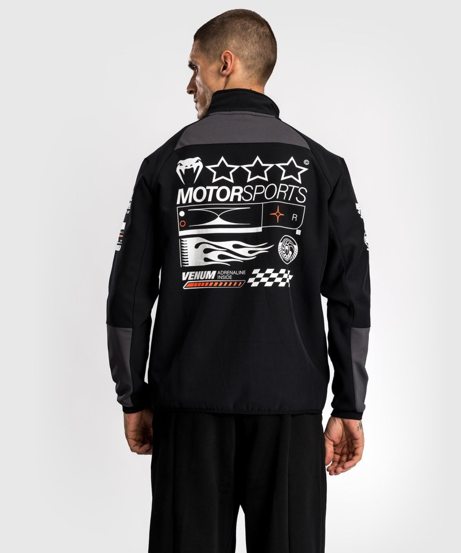 jaqueta softshell venum motorsport - preto profundo