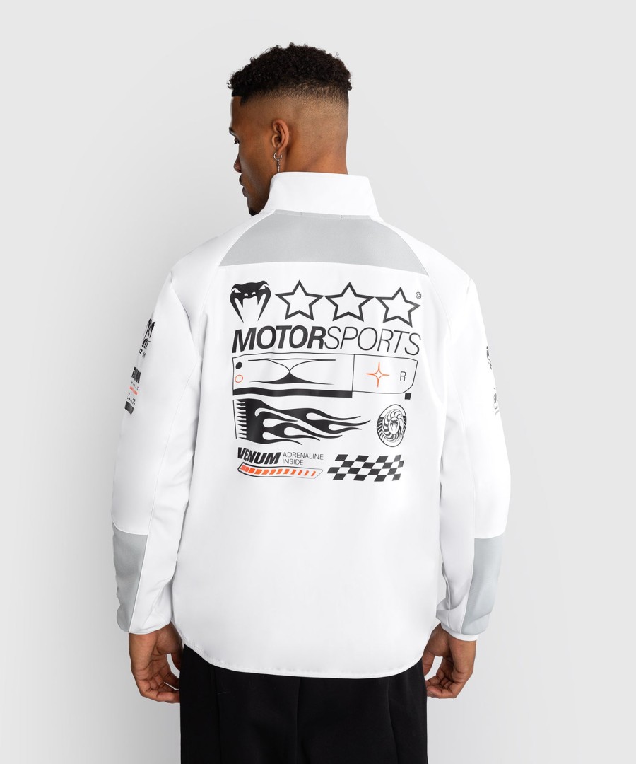 jaqueta softshell venum motorsport - branco neve