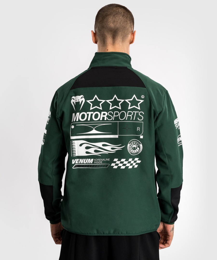 jaqueta softshell venum motorsport - verde floresta profunda