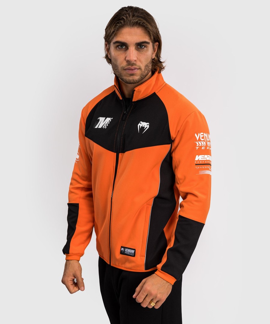 jaqueta venum motorsport softshell - tangerina