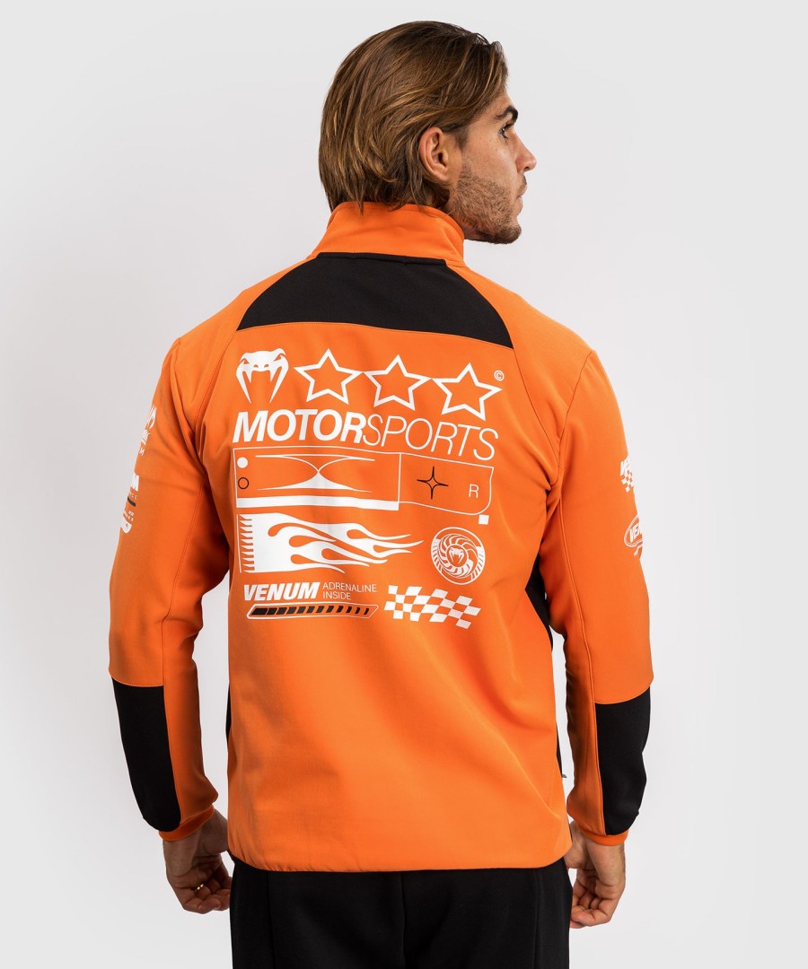 jaqueta venum motorsport softshell - tangerina