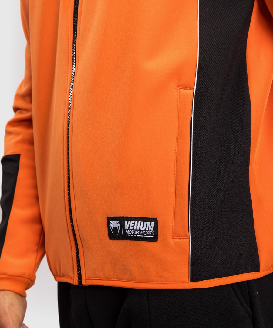 jaqueta venum motorsport softshell - tangerina
