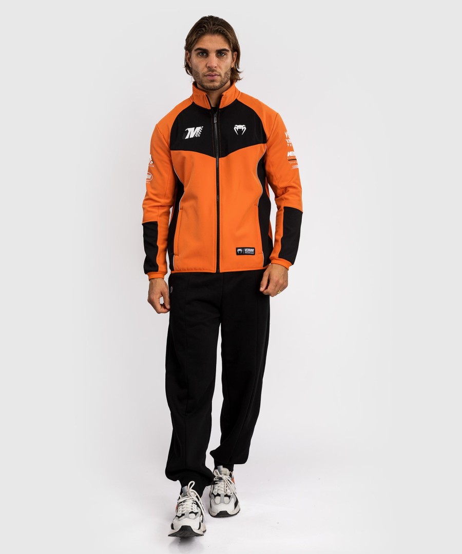 jaqueta venum motorsport softshell - tangerina