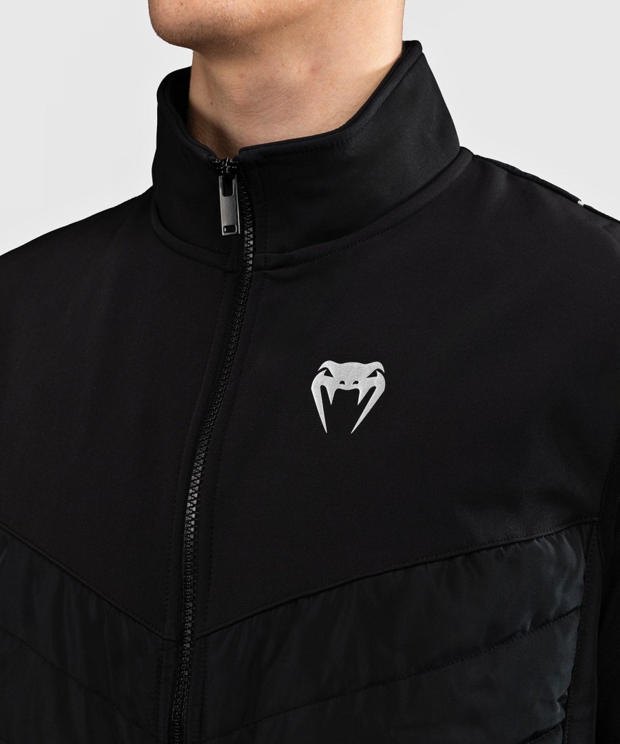 jaqueta softshell venum paddock de manga curta - preta
