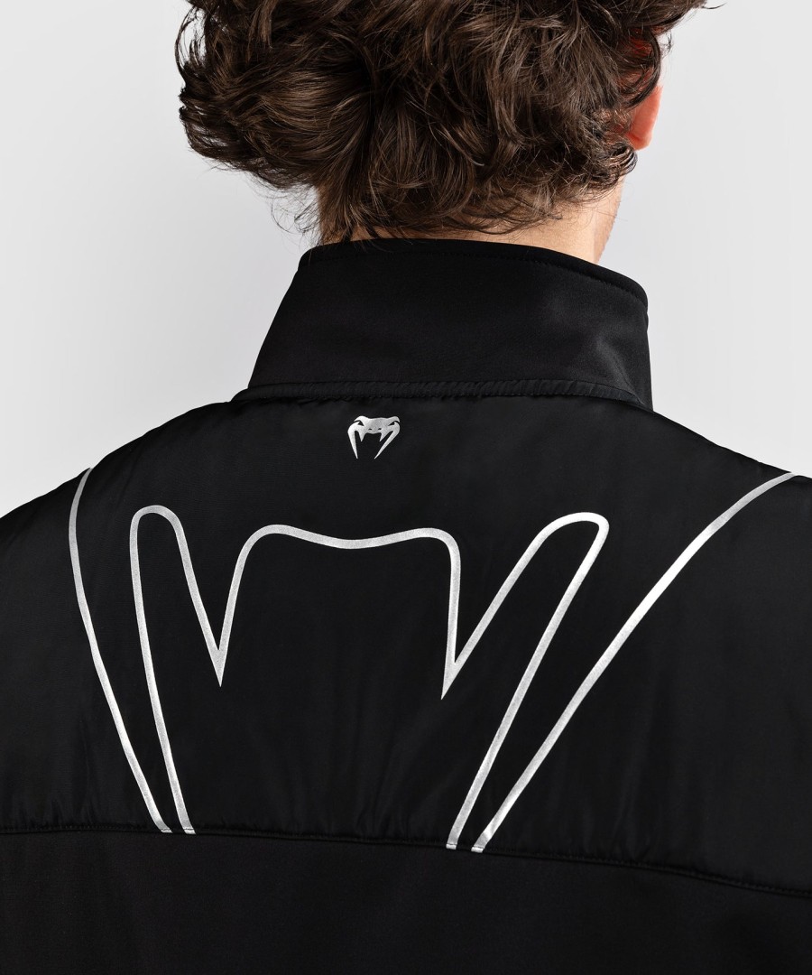 jaqueta softshell venum paddock de manga curta - preta