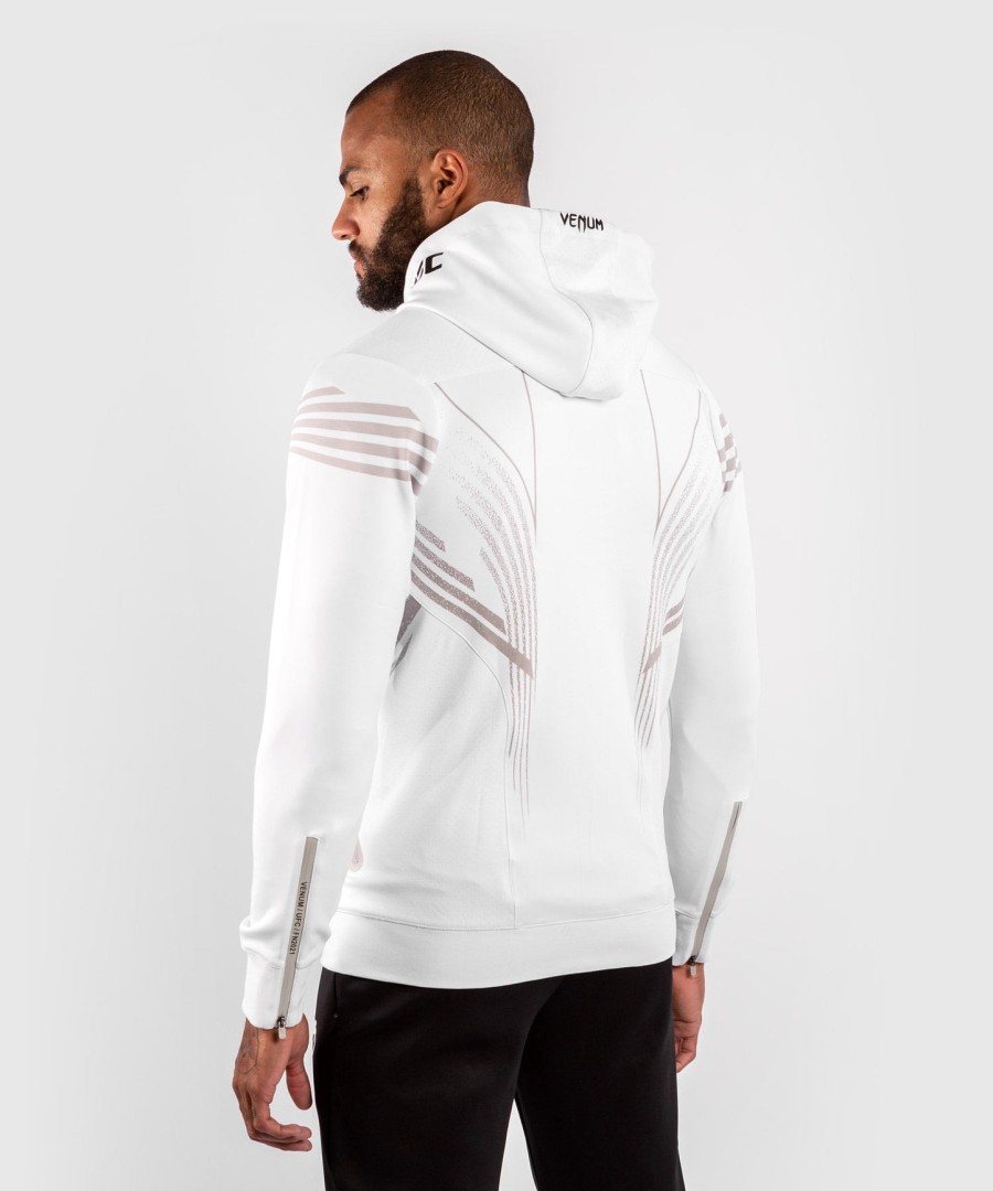 moletom com capuz ufc venum authentic fight night masculino walkout - branco