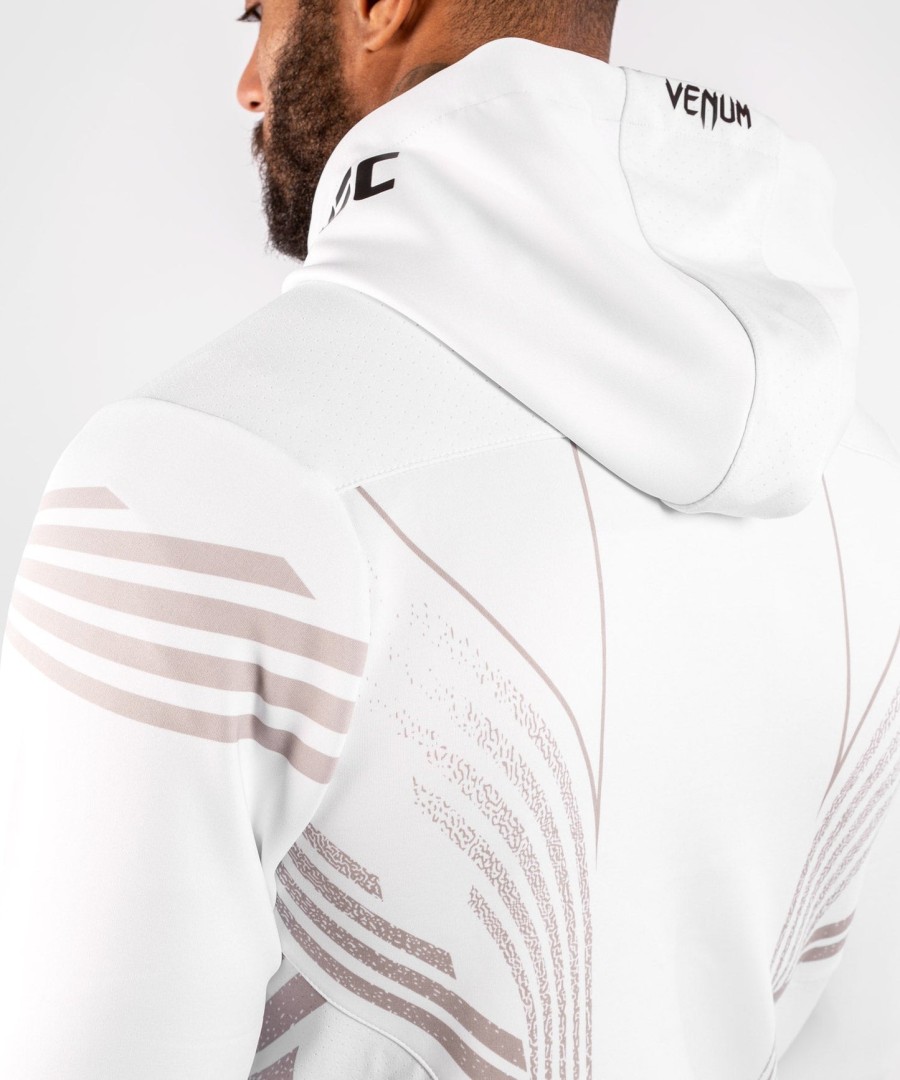 moletom com capuz ufc venum authentic fight night masculino walkout - branco