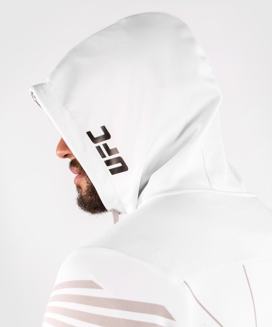 moletom com capuz ufc venum authentic fight night masculino walkout - branco