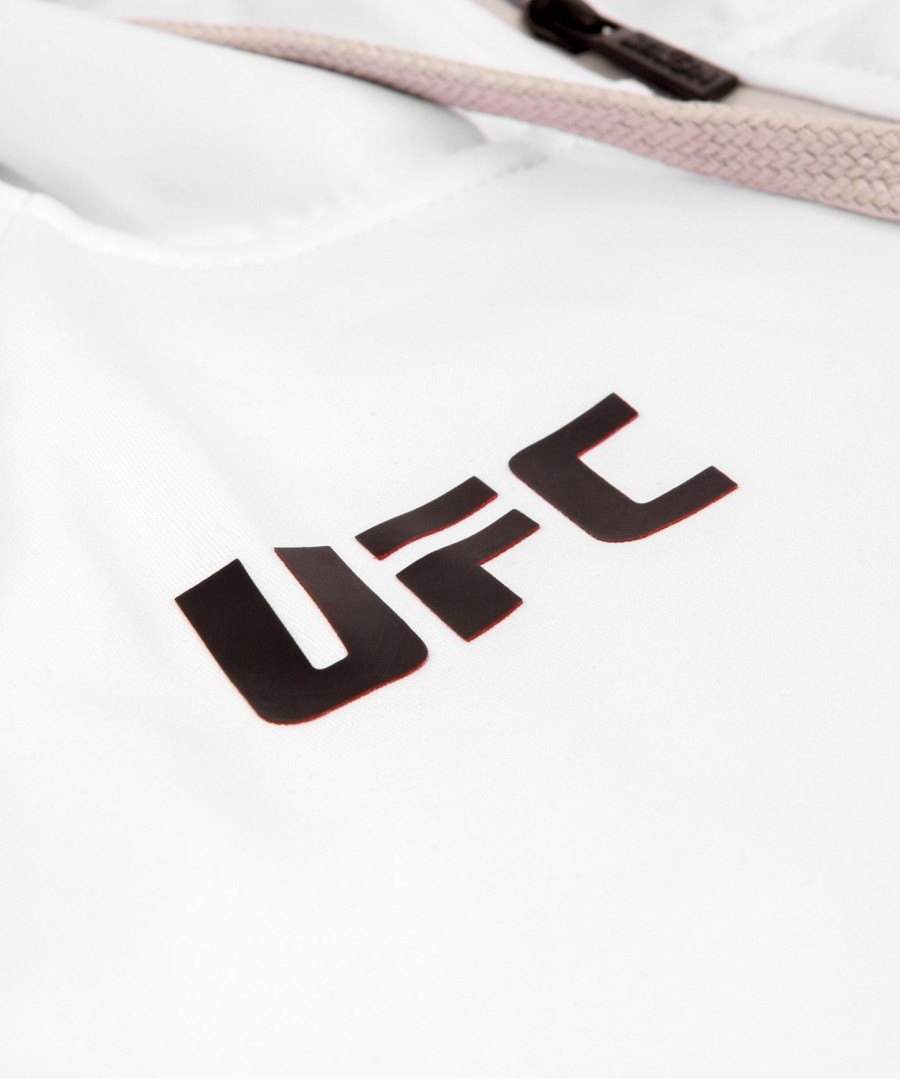 moletom com capuz ufc venum authentic fight night masculino walkout - branco