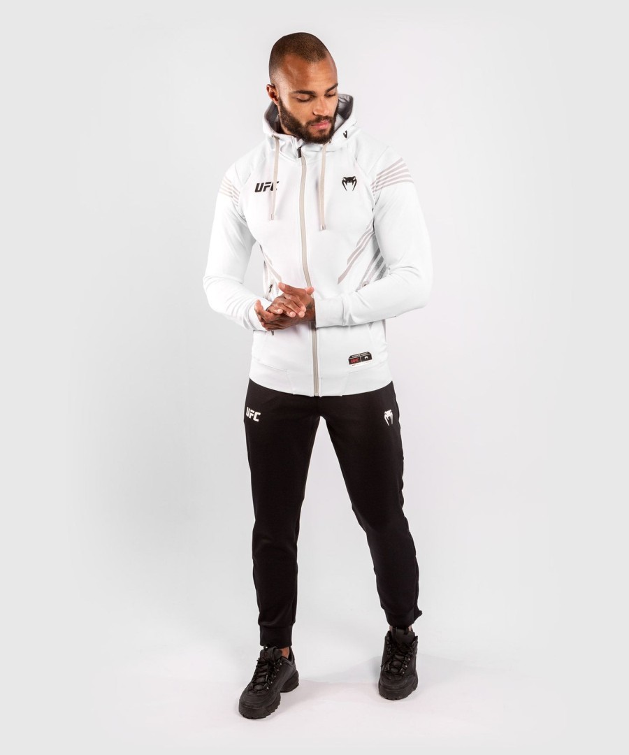 moletom com capuz ufc venum authentic fight night masculino walkout - branco