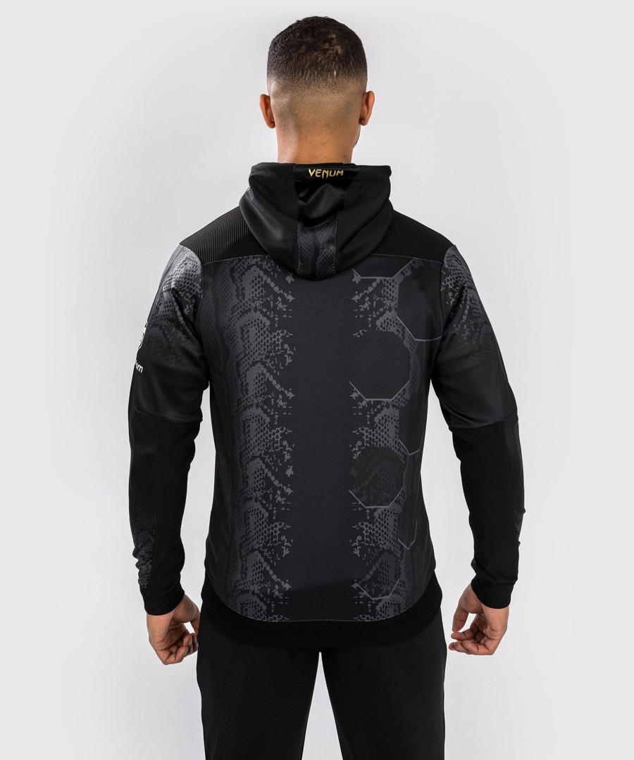 moletom com capuz ufc adrenaline by venum authentic fight night masculino walkout - campeão
