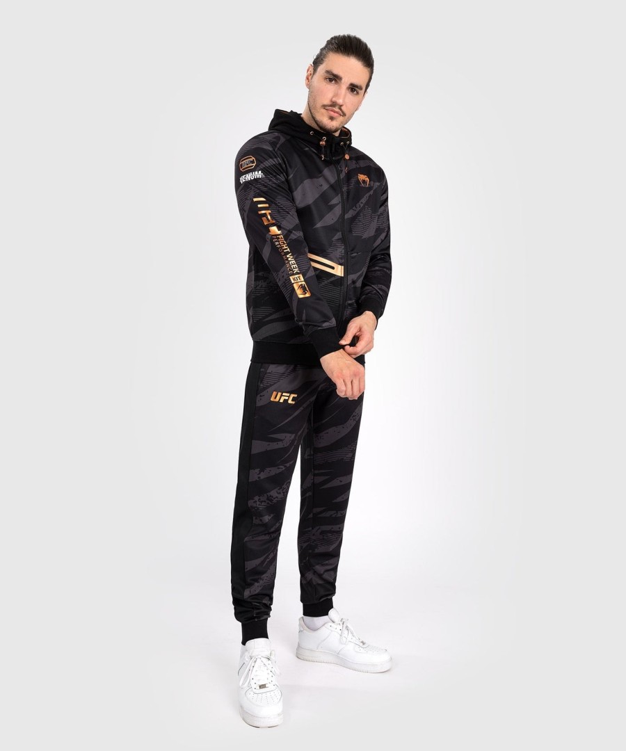 moletom com zíper ufc adrenaline by venum fight week masculino - camuflagem urbana